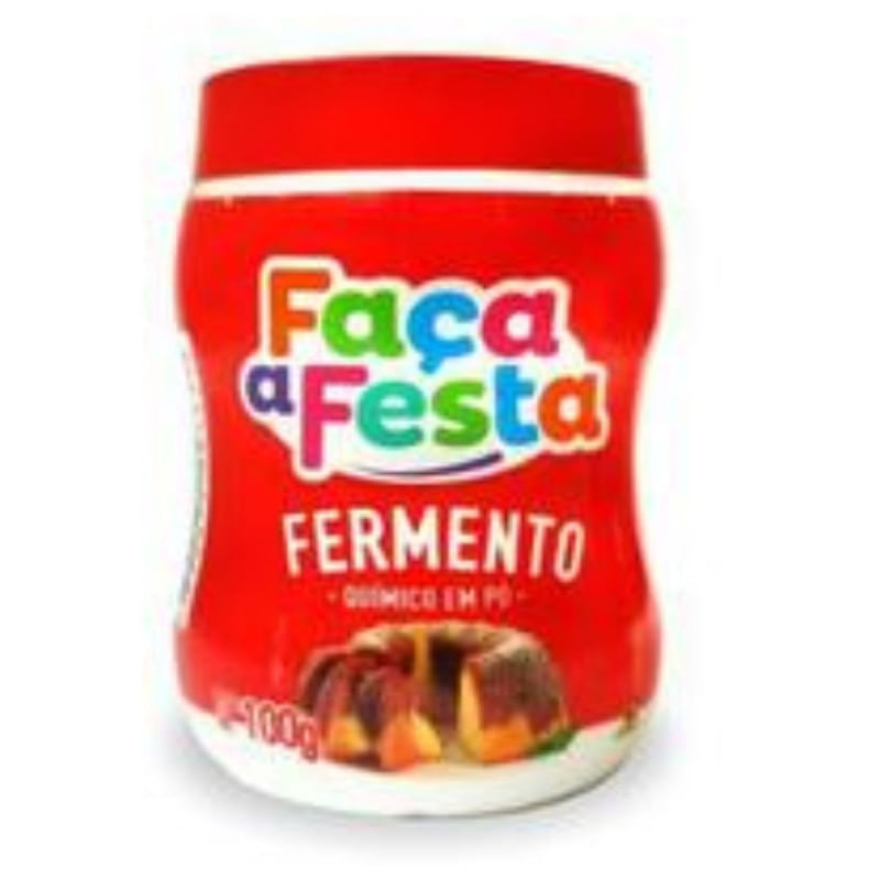 Fermento em Pó Quimico Faça a Festa Frasco 100g