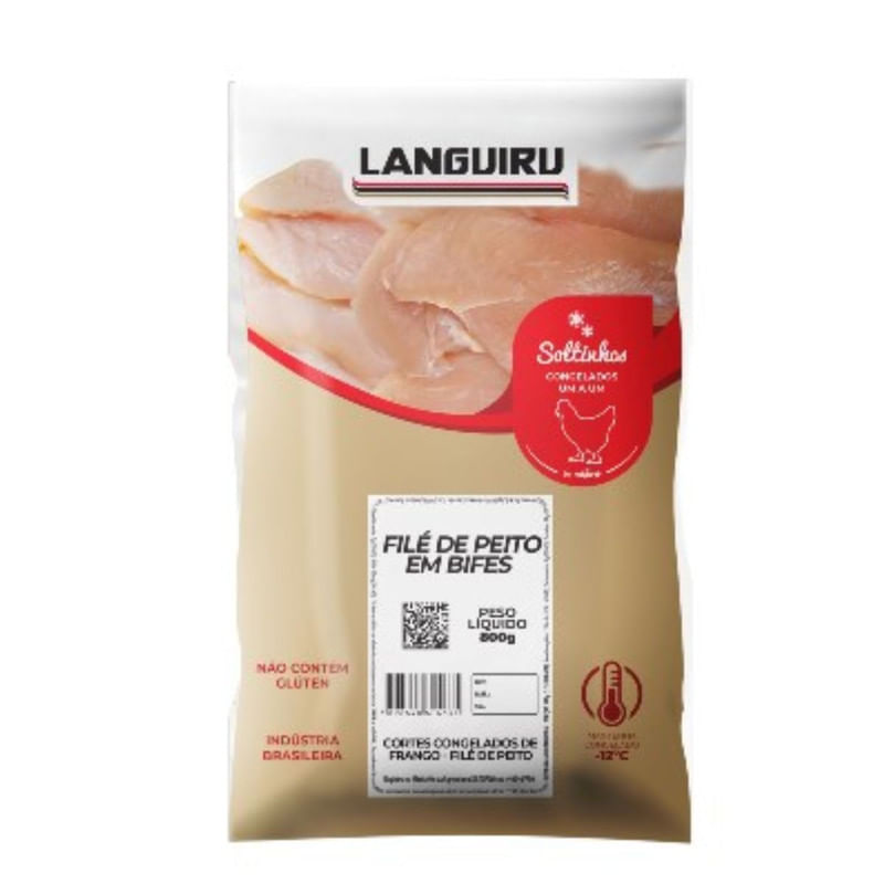 Filé de Peite de Frango Congelado Languiru 800g