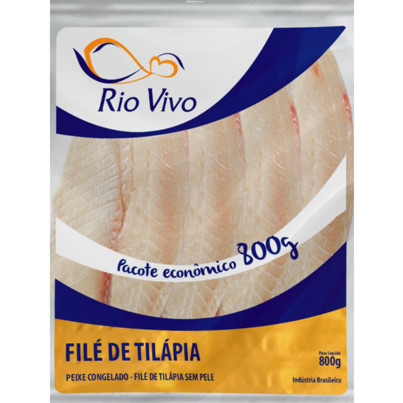 Filé de Tilápia Rio Vivo Pacote 800g