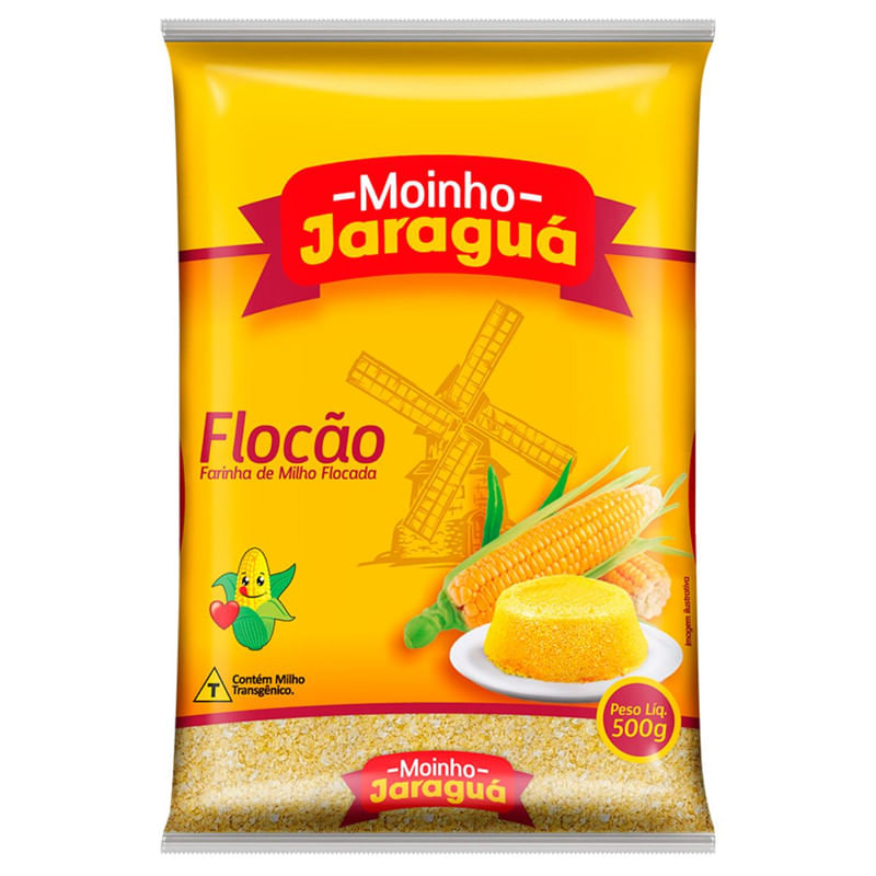 Flocão de Milho Moinho Jaraguá Pacote 500g