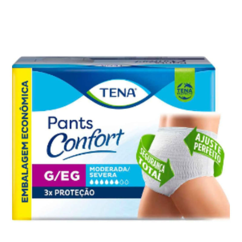 Fralda Geriátrica Unissex Com 8 Unidades Pants Confort Tena