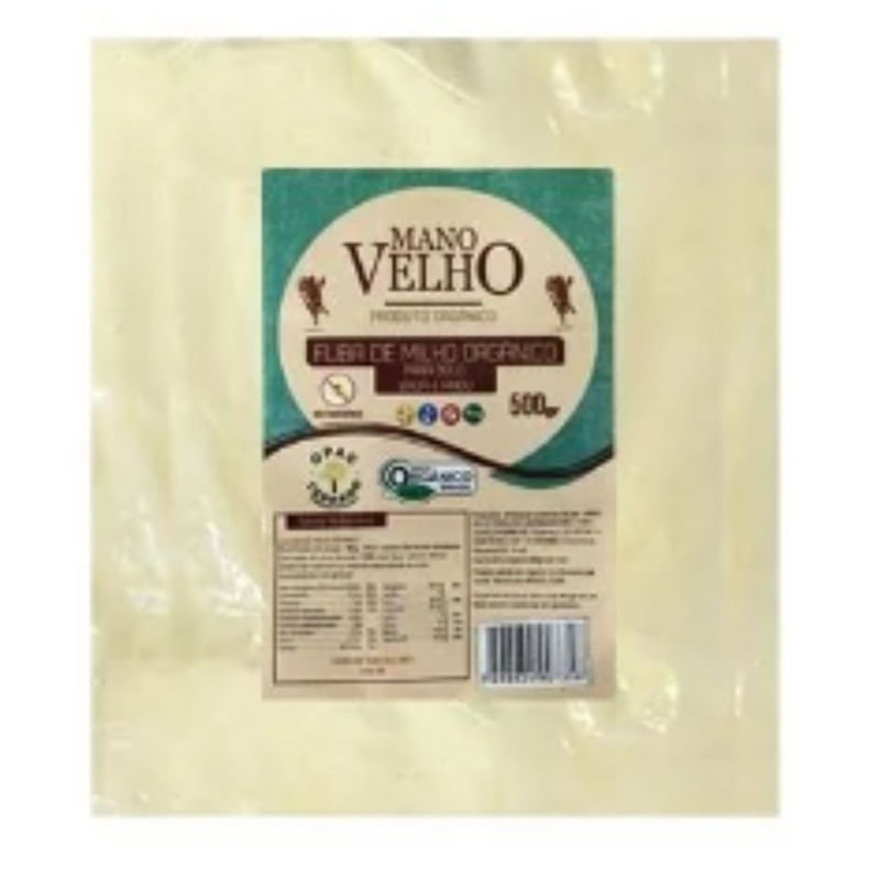 Fubá De Milho Orgânica Mano Velho 500g