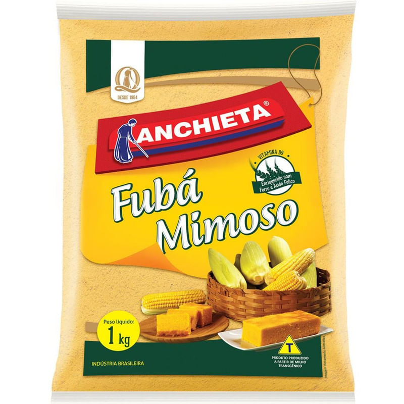 Fubá Mimoso Anchieta Pacote 1Kg