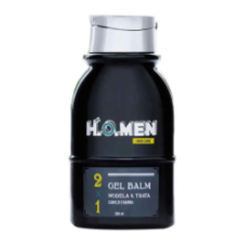 Gel Balm 2 em 1 Cabelo e Barba Homen Black 300ml