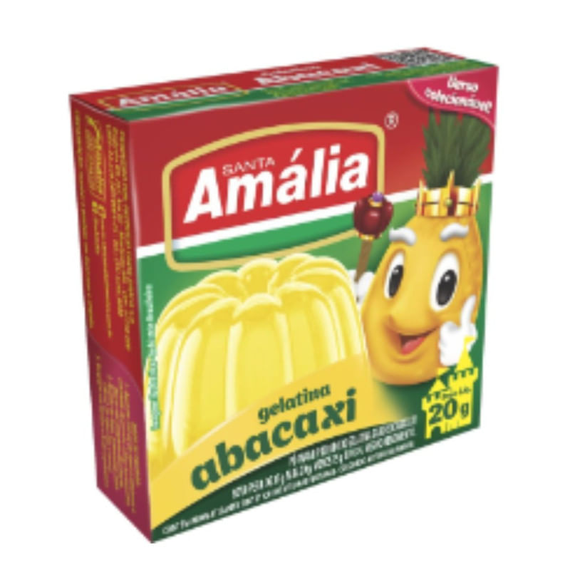 Gelatina De Abacaxi Santa Amália 20g