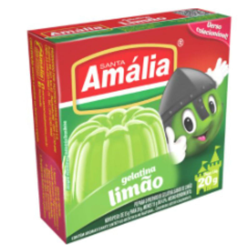 Gelatina Em Pó Sabor Limão Santa Amália 20g