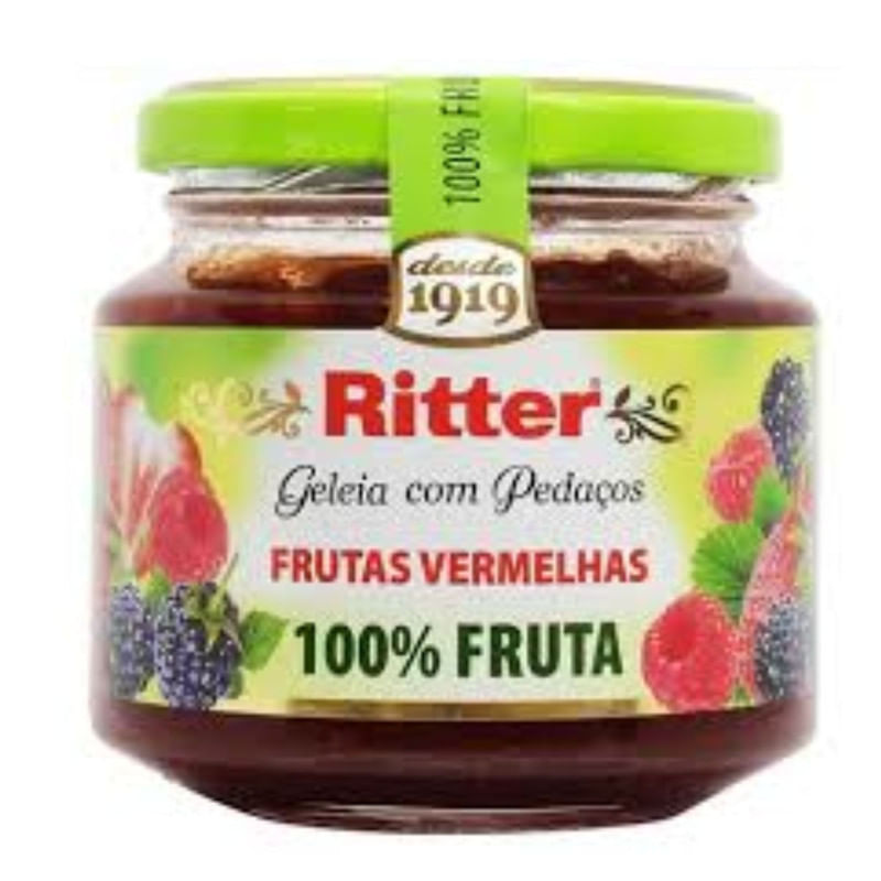 Geleia 100% Fruta de Futras Vermelhas Ritter 290g