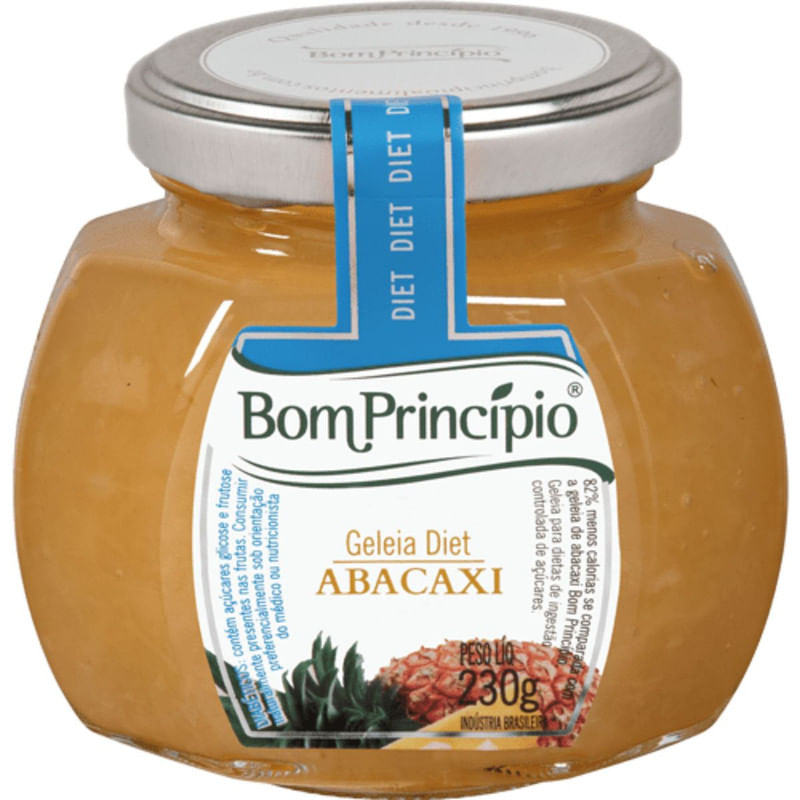 Geleia Diet Abacaxi Bom Principio 230g