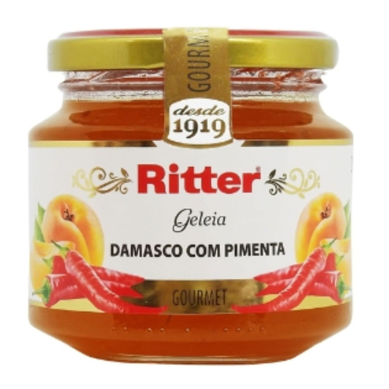 Geleia Gourmet Damasco com Pimenta Ritter 290g