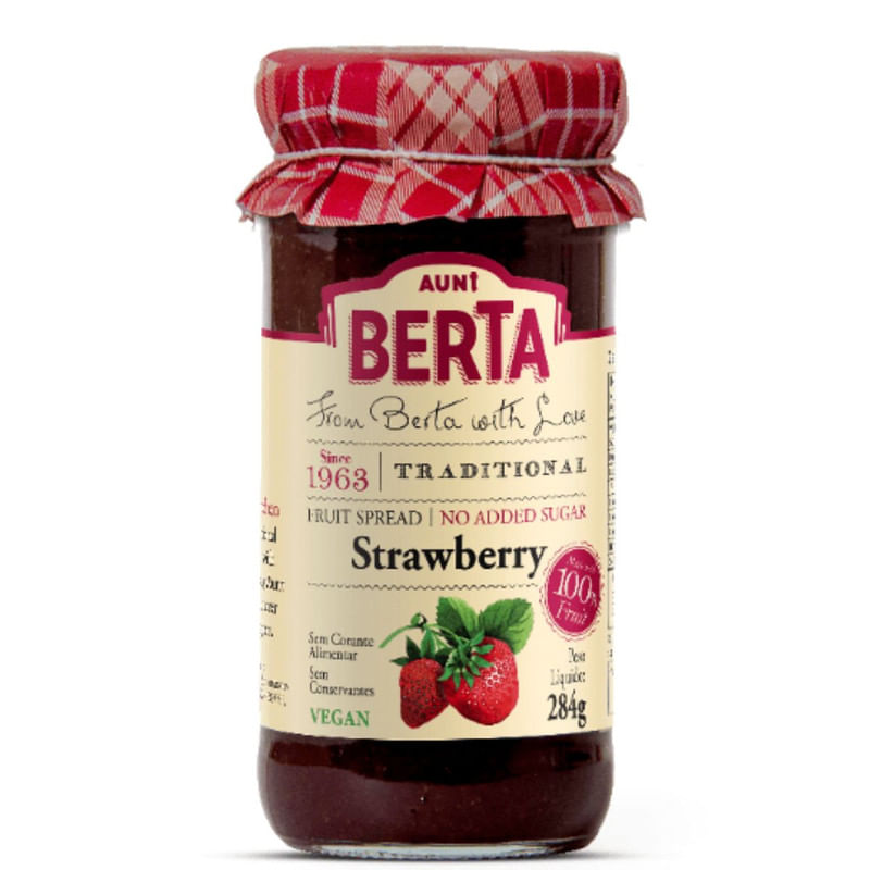 Geléia Israel Aunt Berta Strawberry Vidro 284g