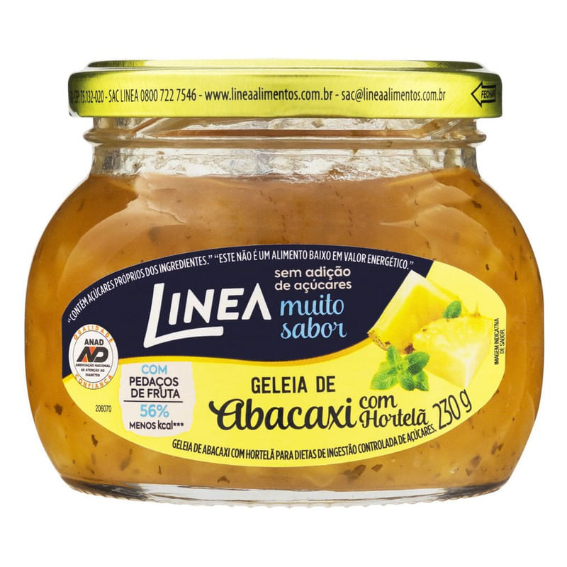 Geléia Linea Abacaxi com Hortela 230 g