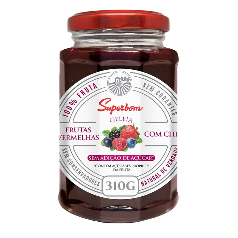 Geleia de Frutas Vermelhas Superbom 310g