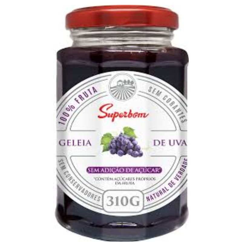 Geléia de Uva Superbom Vidro 310g