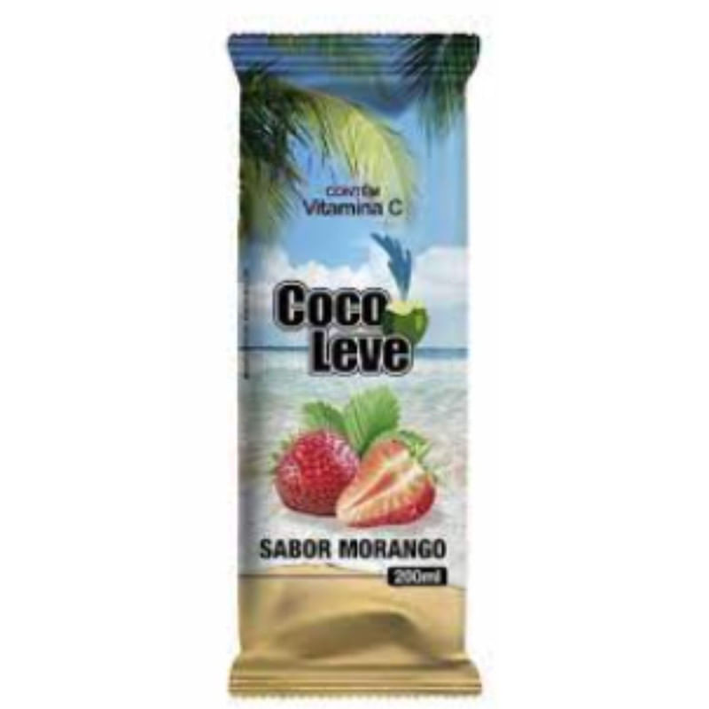 Gelo Para Drink De Morango Coco Leve 190g