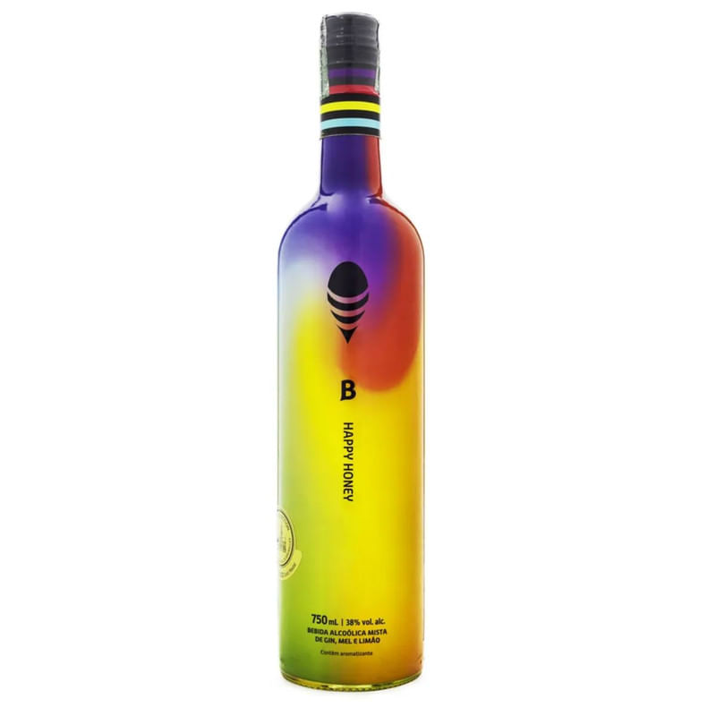 Gin B Happy Honey Garrafa 750ml