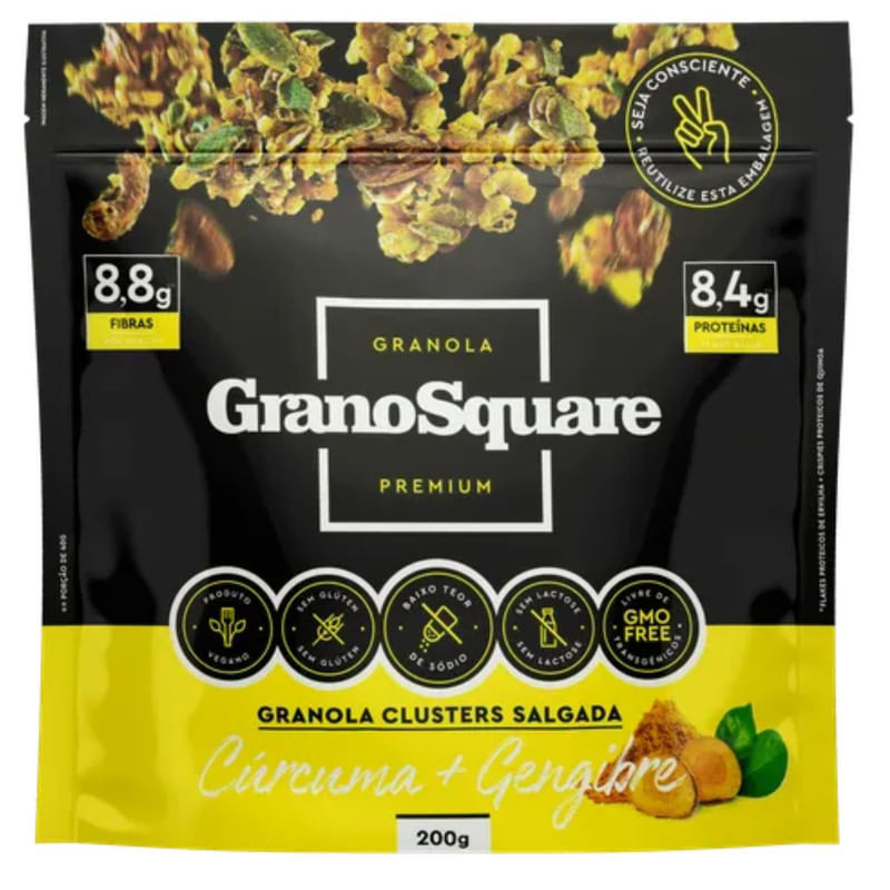 Granola Clusters Salgada Vegana Grano Square 200g