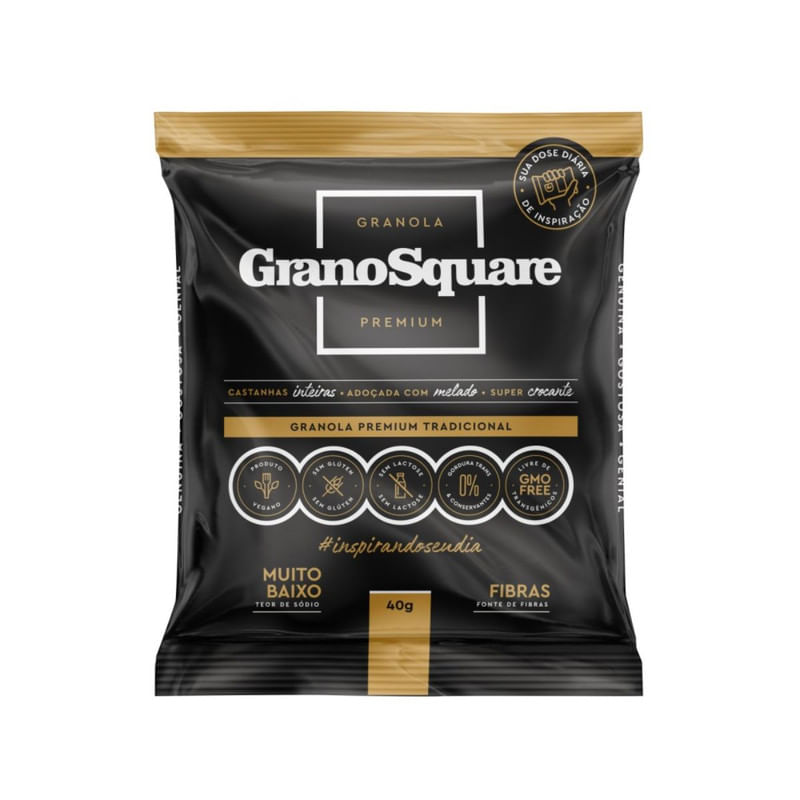 Granola Tradicional Premium Vegana Grano Square 40g