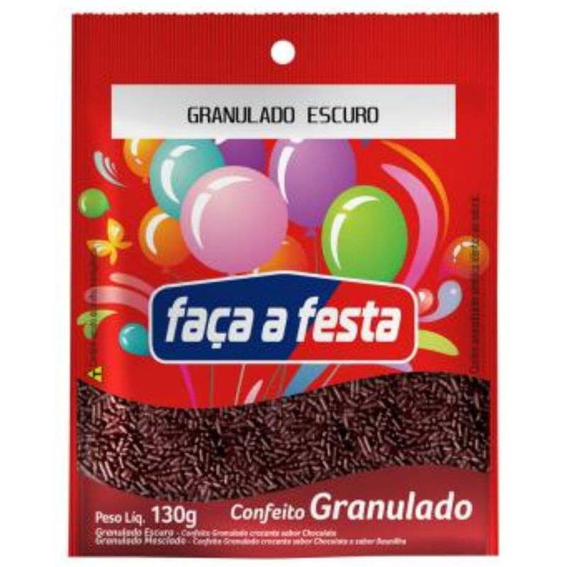 Granulado Escuro Faça a Festa Sachê 130g