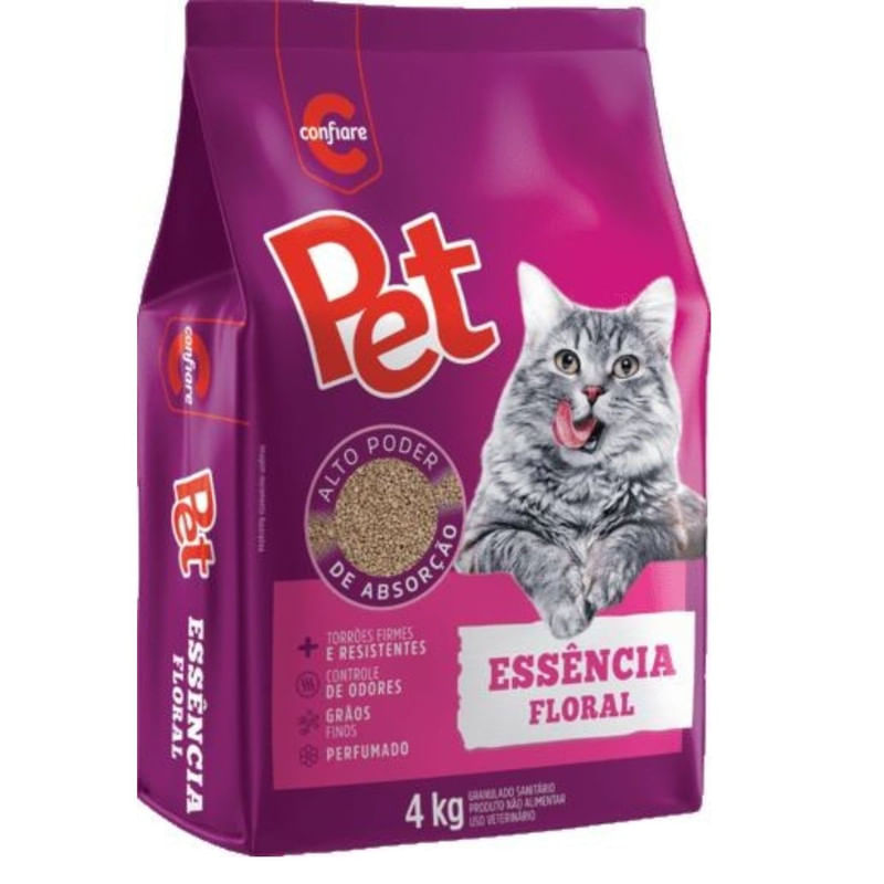 Granulado Sanitário Essência Floral Confiare 4Kg