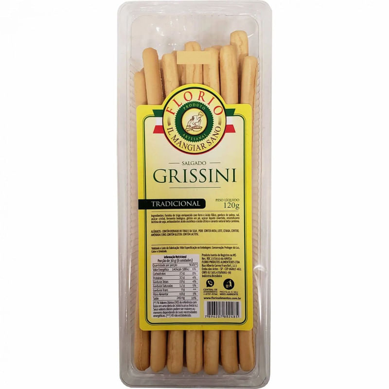 Grissini Florio Tradicional com 120 g