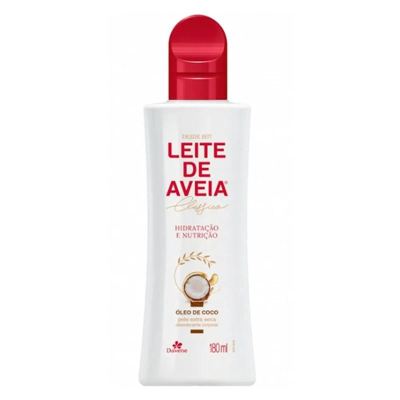 Hidratante Leite de Aveia Óleo de Coco Davene 180ml