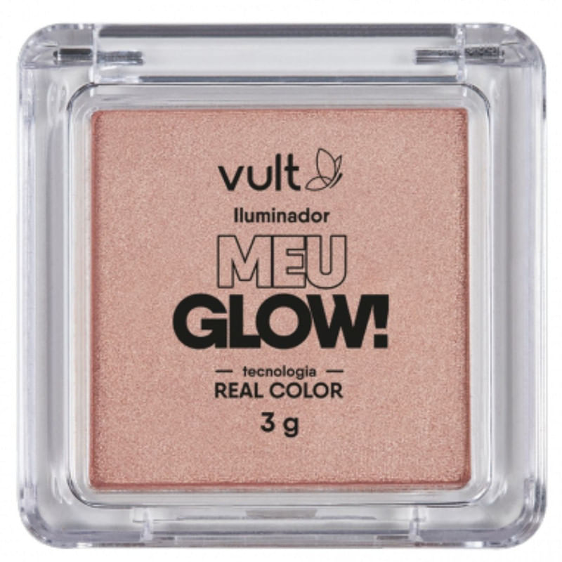 Iluminador Compacto Vult eu Glow! Cor Champagne 3g