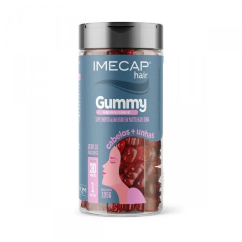 Imecap Hair Gummy Com 30 Gomas