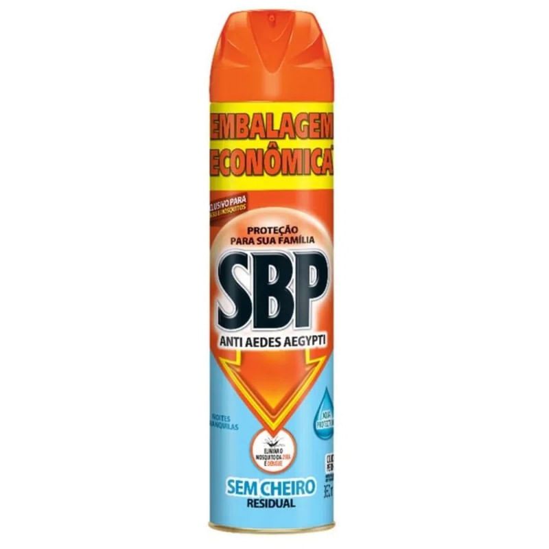 Inseticída Aerossol SBP Anti Aedes Aegypti sem Cheiro Frasco 360ml