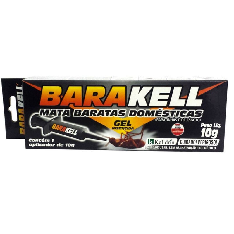 Inseticida em Gel Mata Baratas Domésticas Barakell Aplicador de 10g