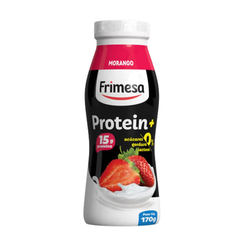 Iogurte Protein Morango Frimesa Frasco 170g