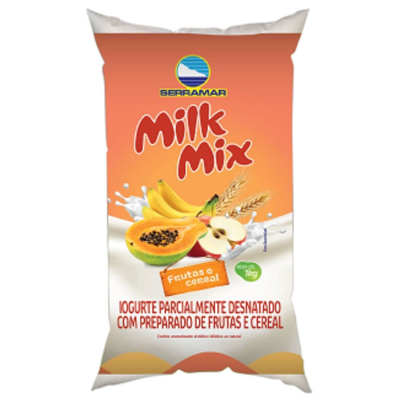 Iogurte de Frutas e Cereais Serramar Milk Mix 1L