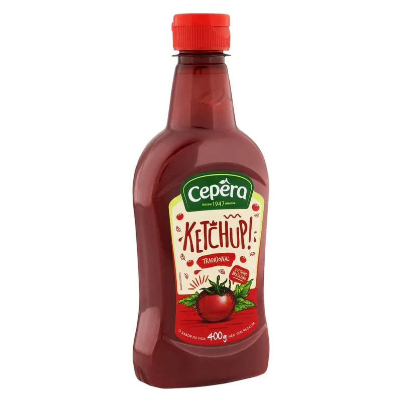 Ketchup Tradicional Cepêra Frasco 400g