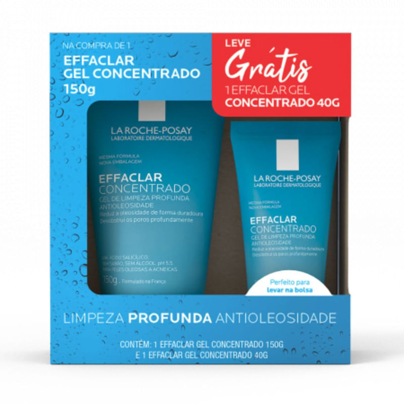 Kit Gel de Limpeza Facial La Roche-Posay 150g + 40g