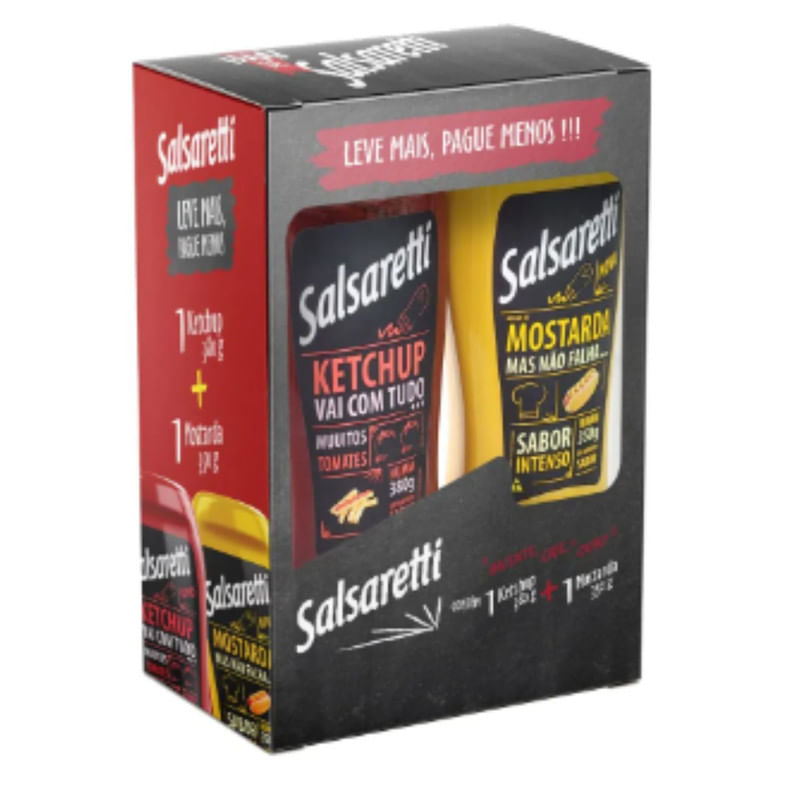 Kit Ketchup 380g Mostarda 350g Salsaretti