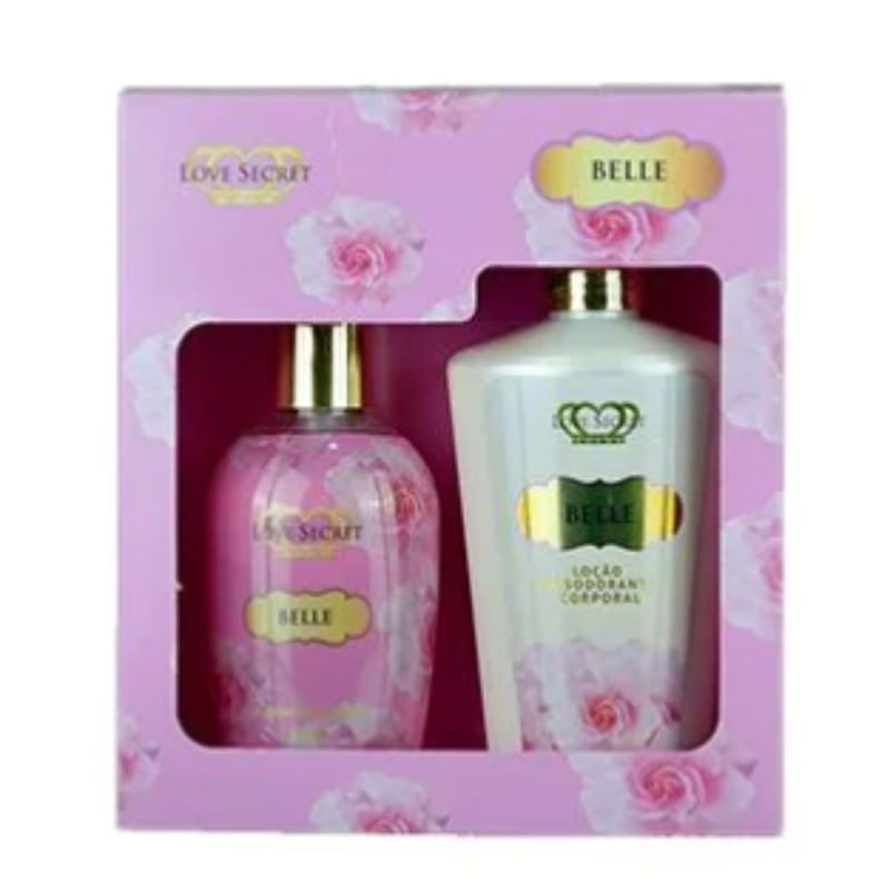 Kit Loção Hidratante Corporal + Sabonete Líquido Love Secret Belle 250 ml + 200ml