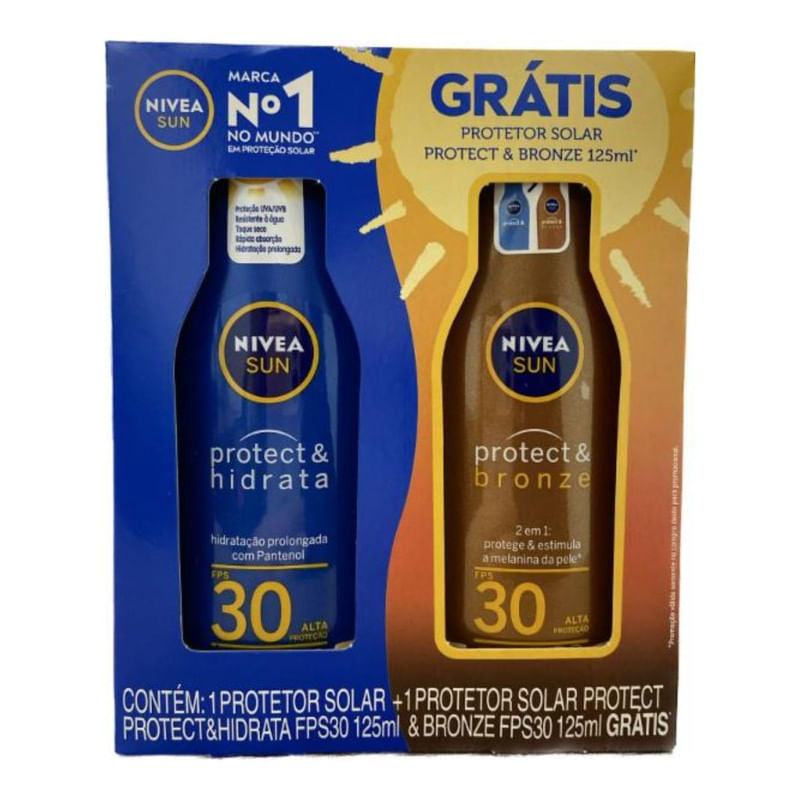 Kit Protetor Solar FPS30 125ml + FPS30 125ml Nivea