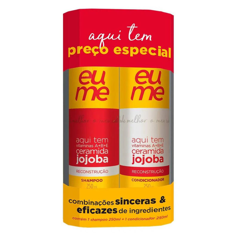 Kit Shampoo + Condicionador Eume Reconstrucão Frasco 250ml cada