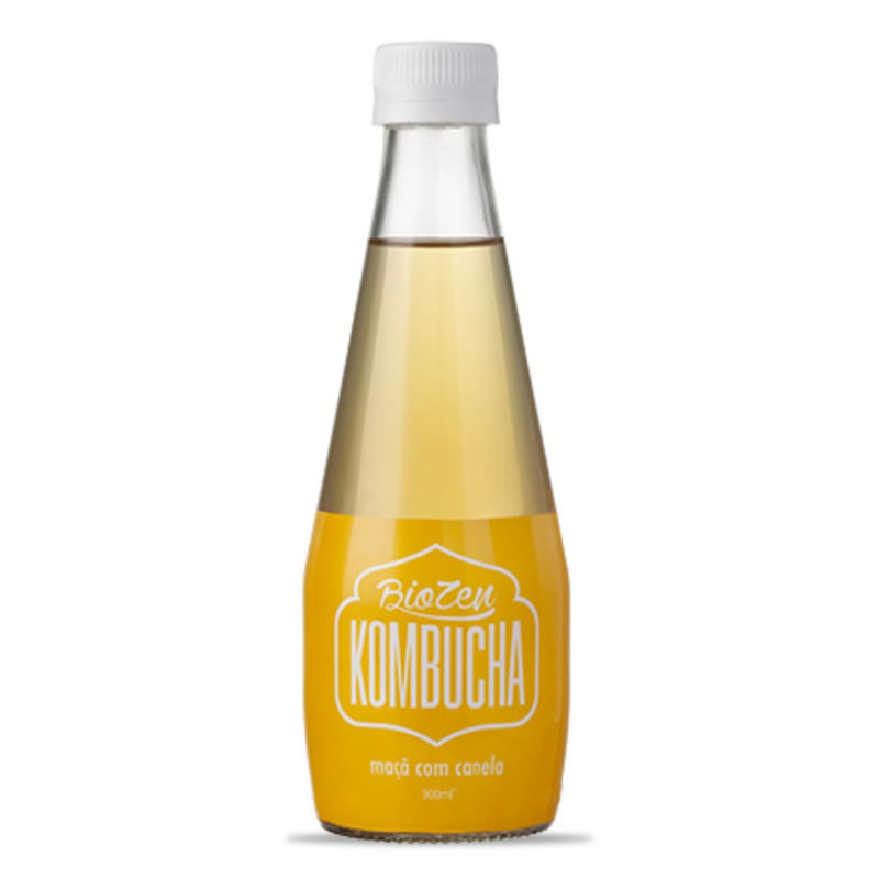 Kombucha Biozen Maçã com Canela Garrafa 300ml