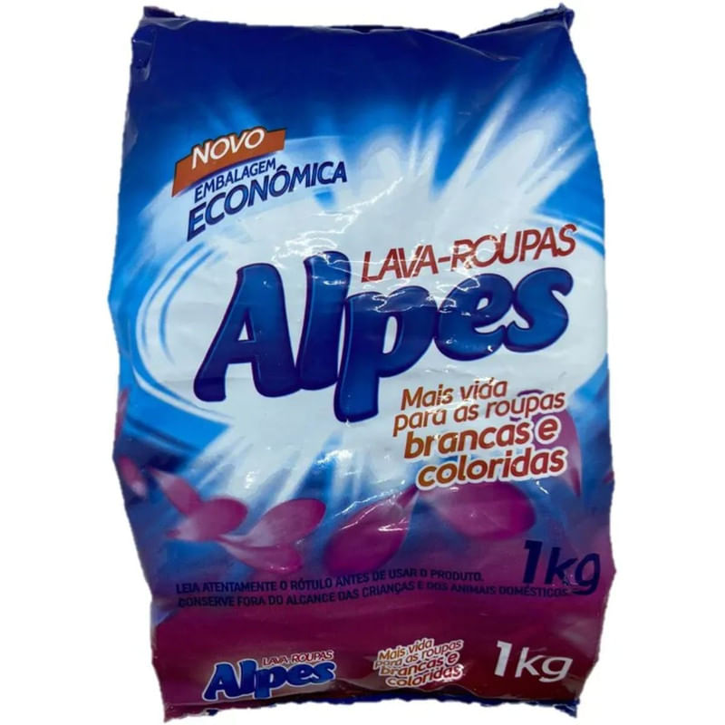 Lava-Roupa em Pó Alpes Pacote 1Kg