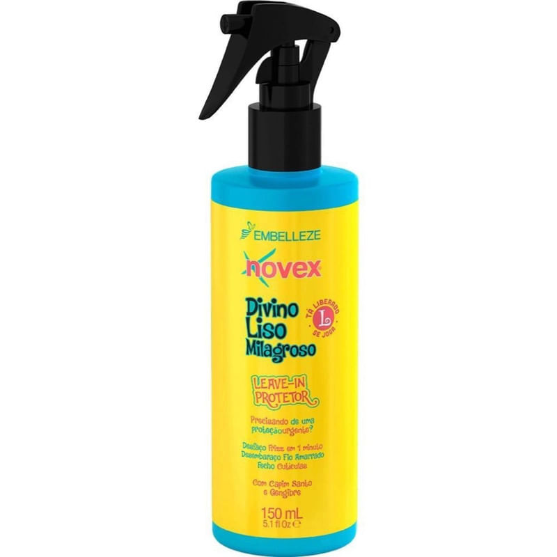 Leave-in Protetor Novex Divino Liso Milagroso 150ml