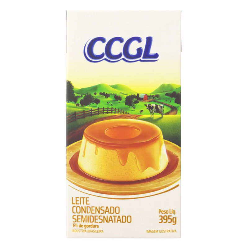 Leite Condensado Semidesnatado CCGL Caixa 395g