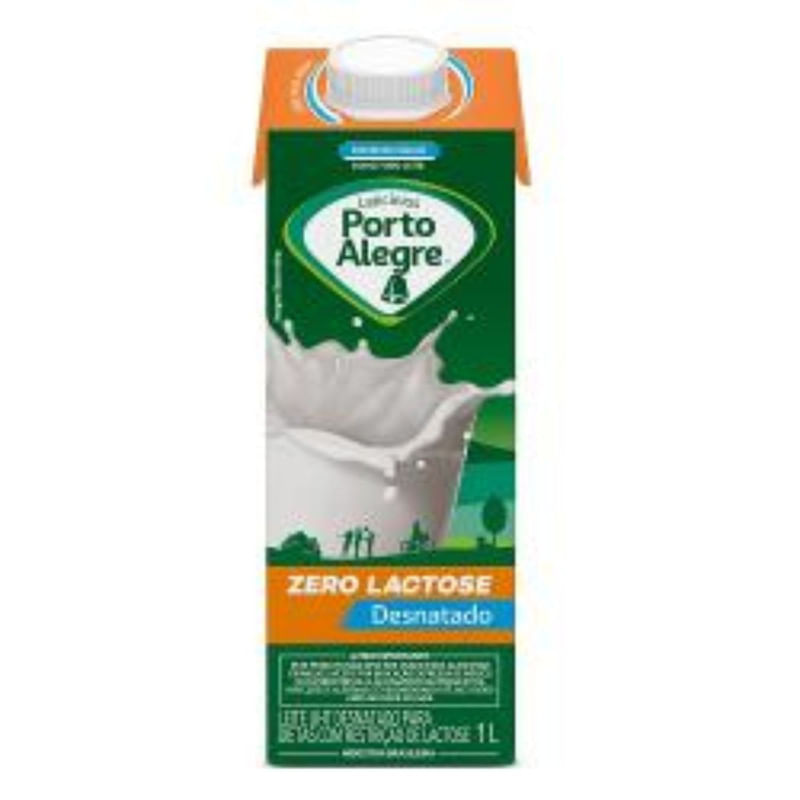 Leite Desnatado Zero Lactose Porto Alegre Caixa 1L