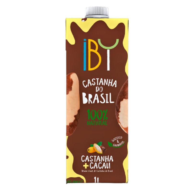 Leite Vegetal de Castanha e Cacau Iby Com 1L