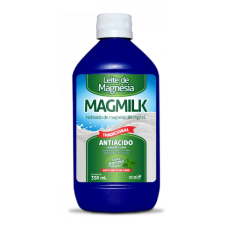 Leite de Magnésia Magmilk Hortelã com 350 ml