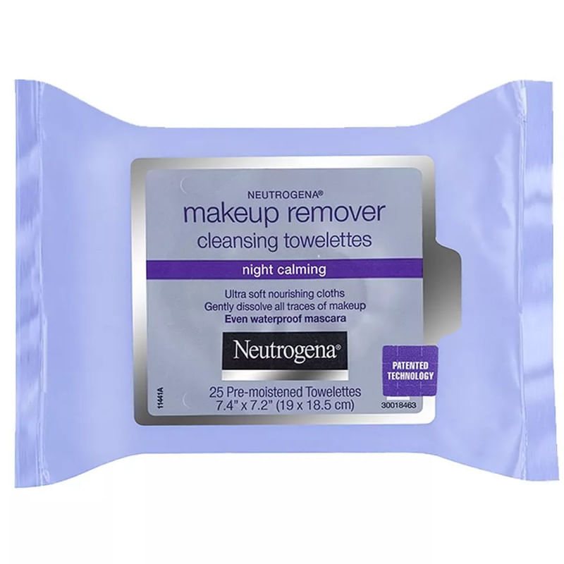 Lenço Demaquilante Night Calming Neutrogena Pacote 25 Unidades