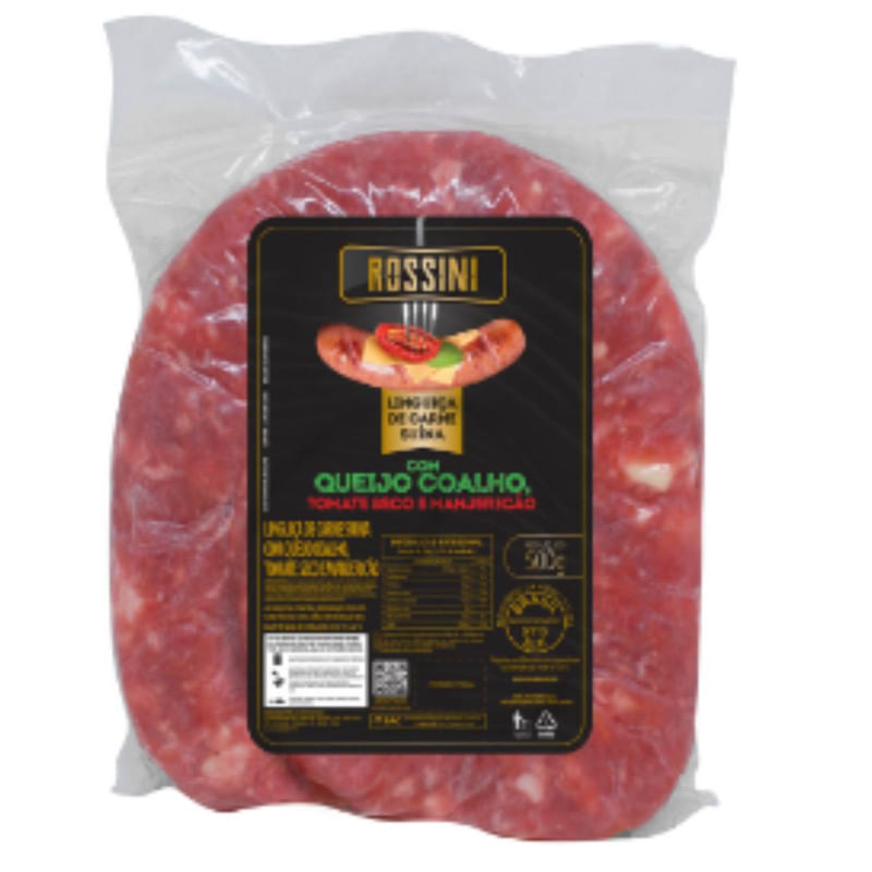 Linguiça De Queijo Com Tomate Seco E Manjericão Rossini 400g