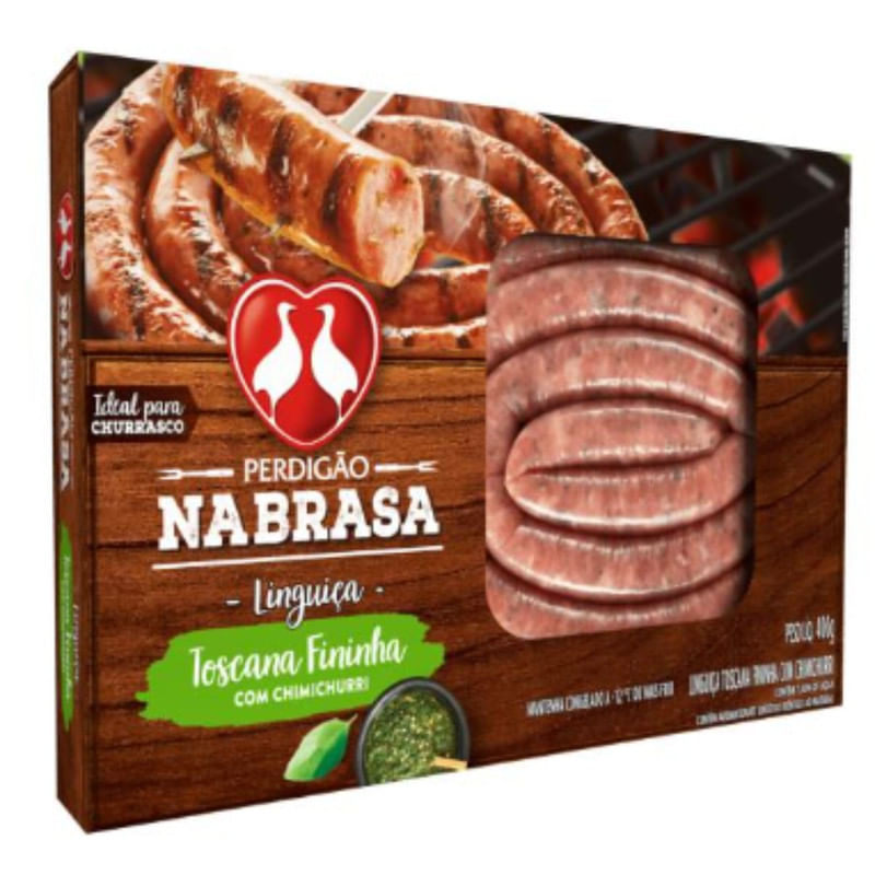 Linguiça Fina  Na Brasa Perdigão 400g