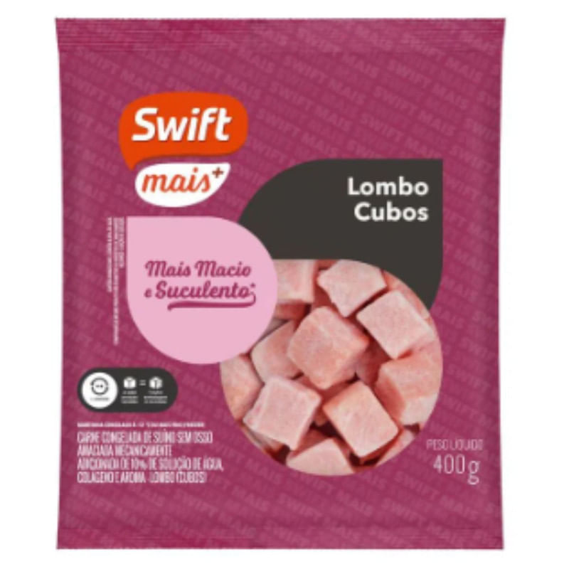 Lombo Suíno Em Cubos Swift 400g