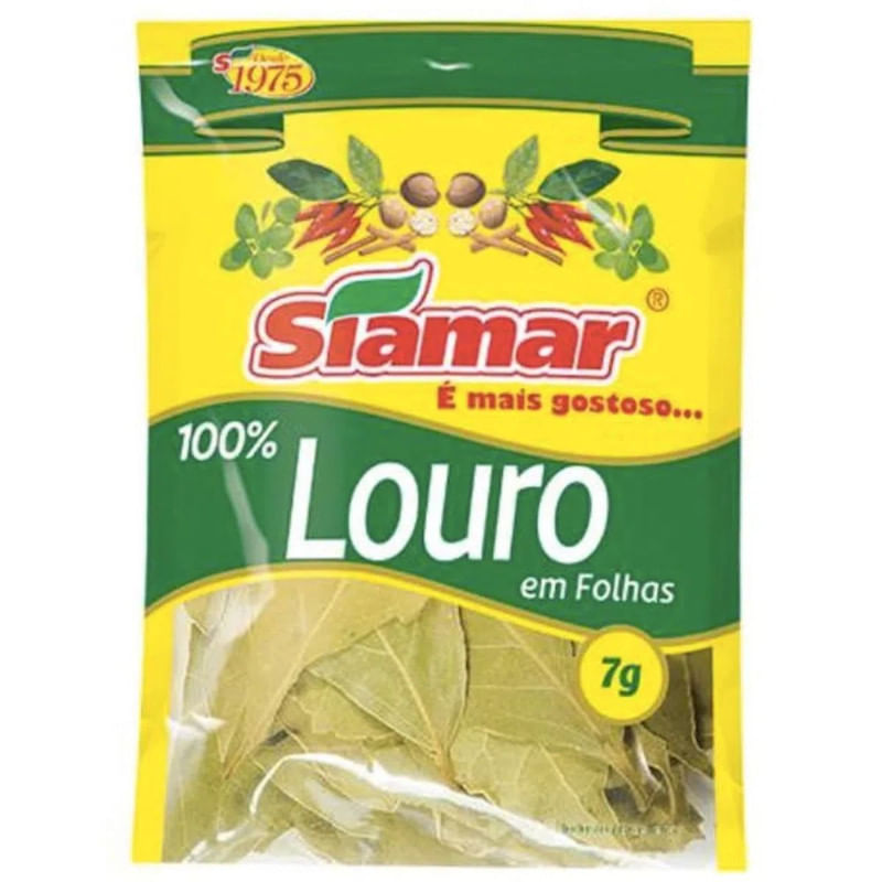 Louro em Folhas Siamar Pacote 7g