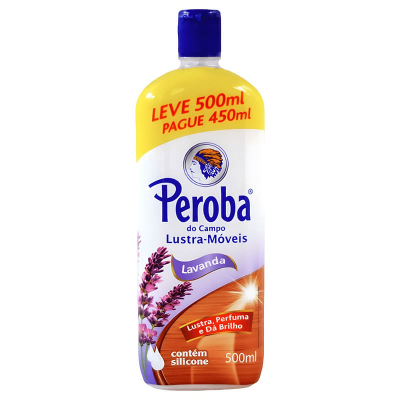 Lustra Móveis Peroba do Campo Lavanda Frasco Leve 500ml Pague 450ml